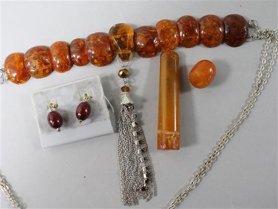 A group of amber